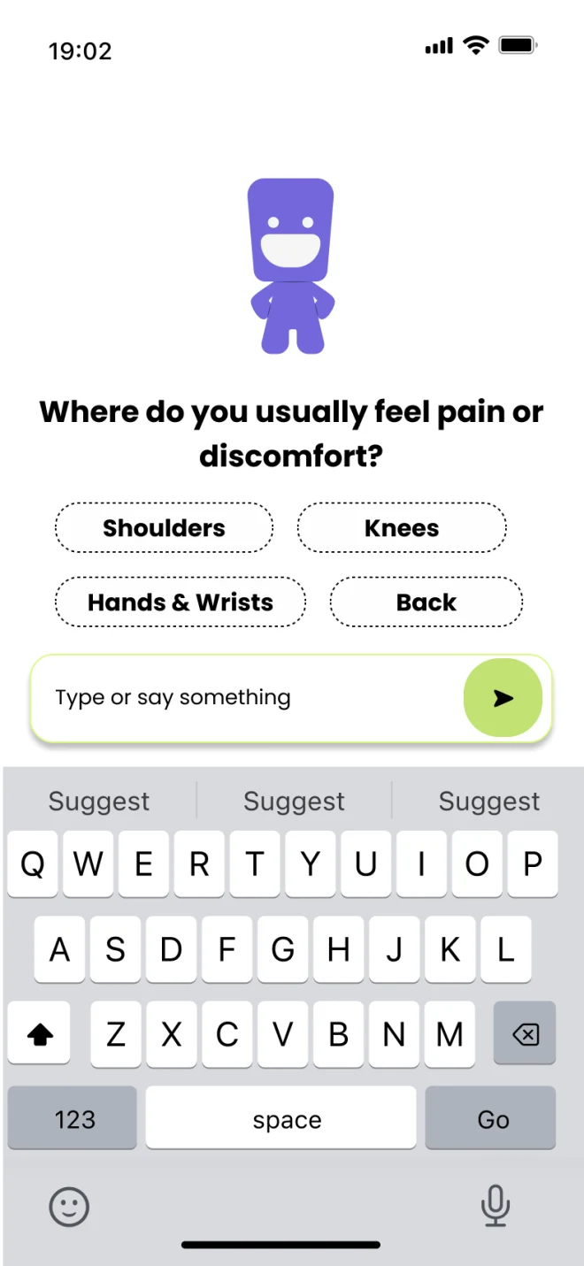 Pain, typed