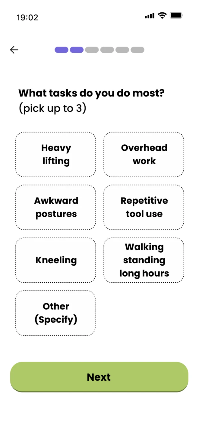 Main tasks
