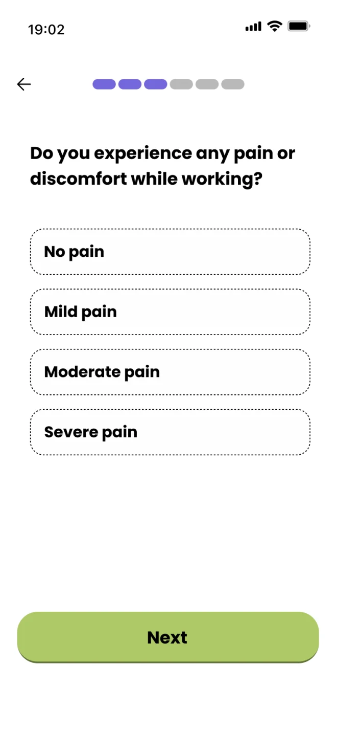 Pain level