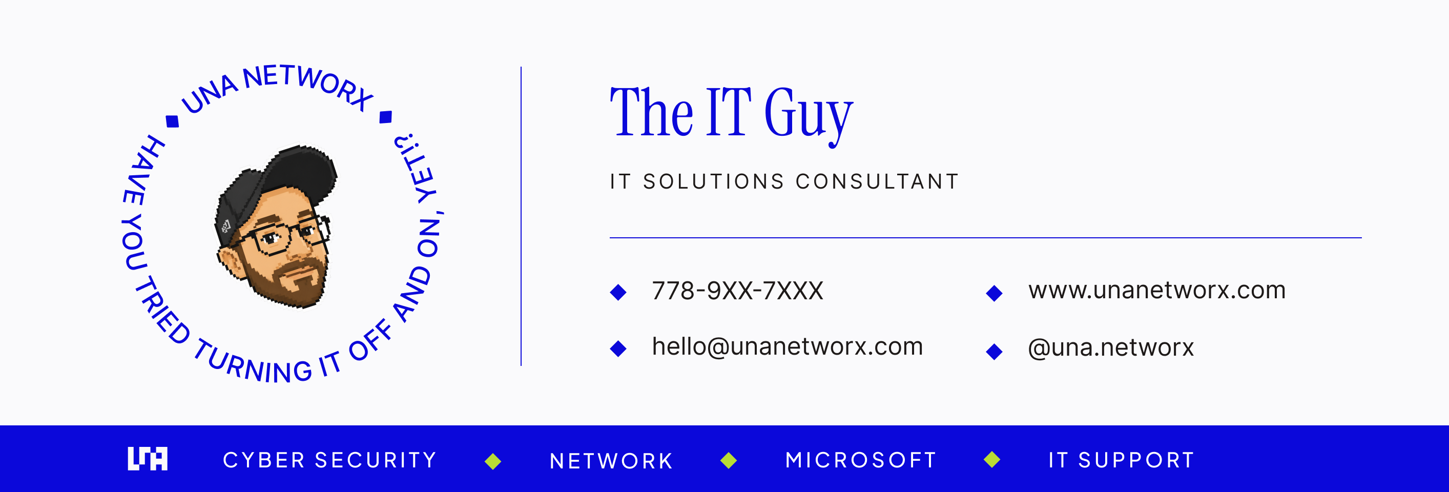 UNA Networx email signature banner